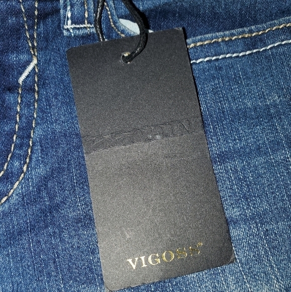 Skinny jeans with kittens embroidered on knees NEW size 5 - Picture 3 of 9